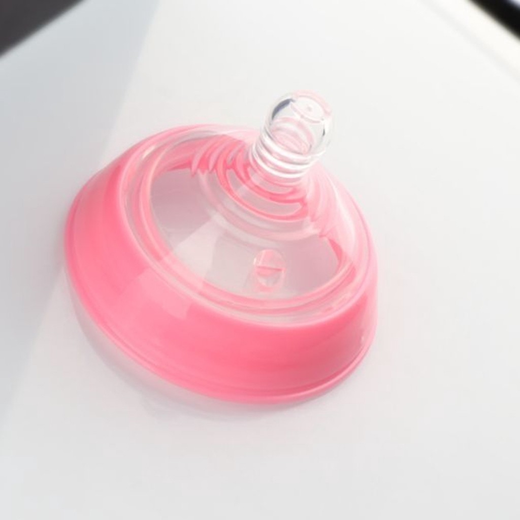 TOMMEE TIPPEE Núm Vú Giả Rộng 6cm Bằng Silicon Chống Tràn Tiện Dụng Cho Bình Sữa Em Bé