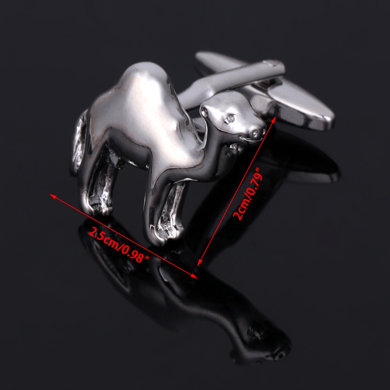 Khuy Măng Sét Cài Áo Sơ Mi Hình Lạc Đà Cho Chú Rể