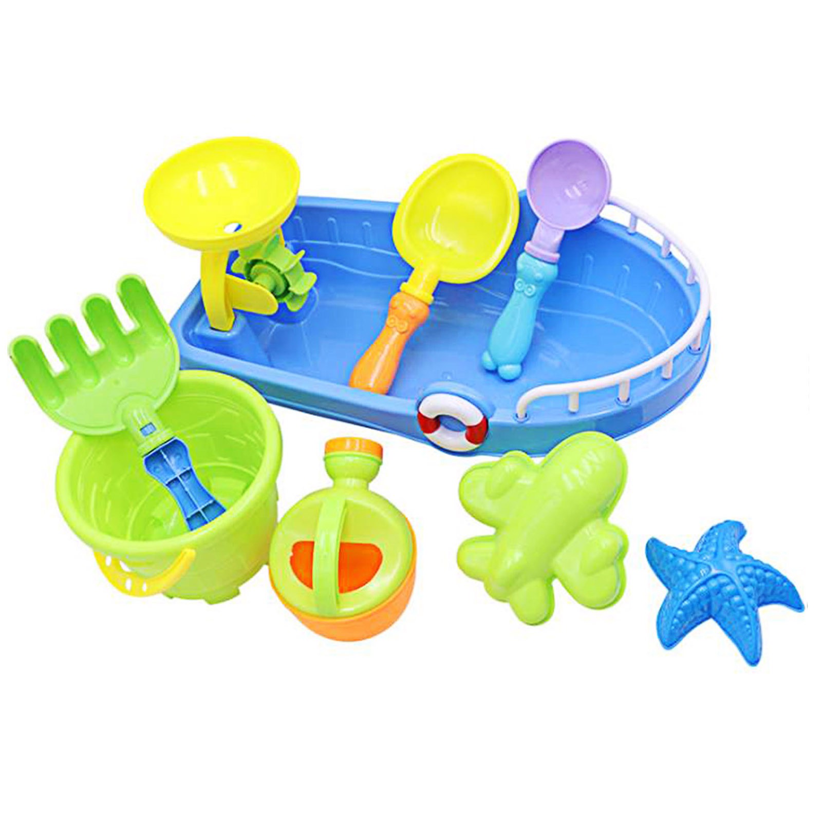 Beach Toys Set Children Do Not Close To Fire 9pcs Creative Summer Sports For 3 – 10 Year Kids 9 PCS