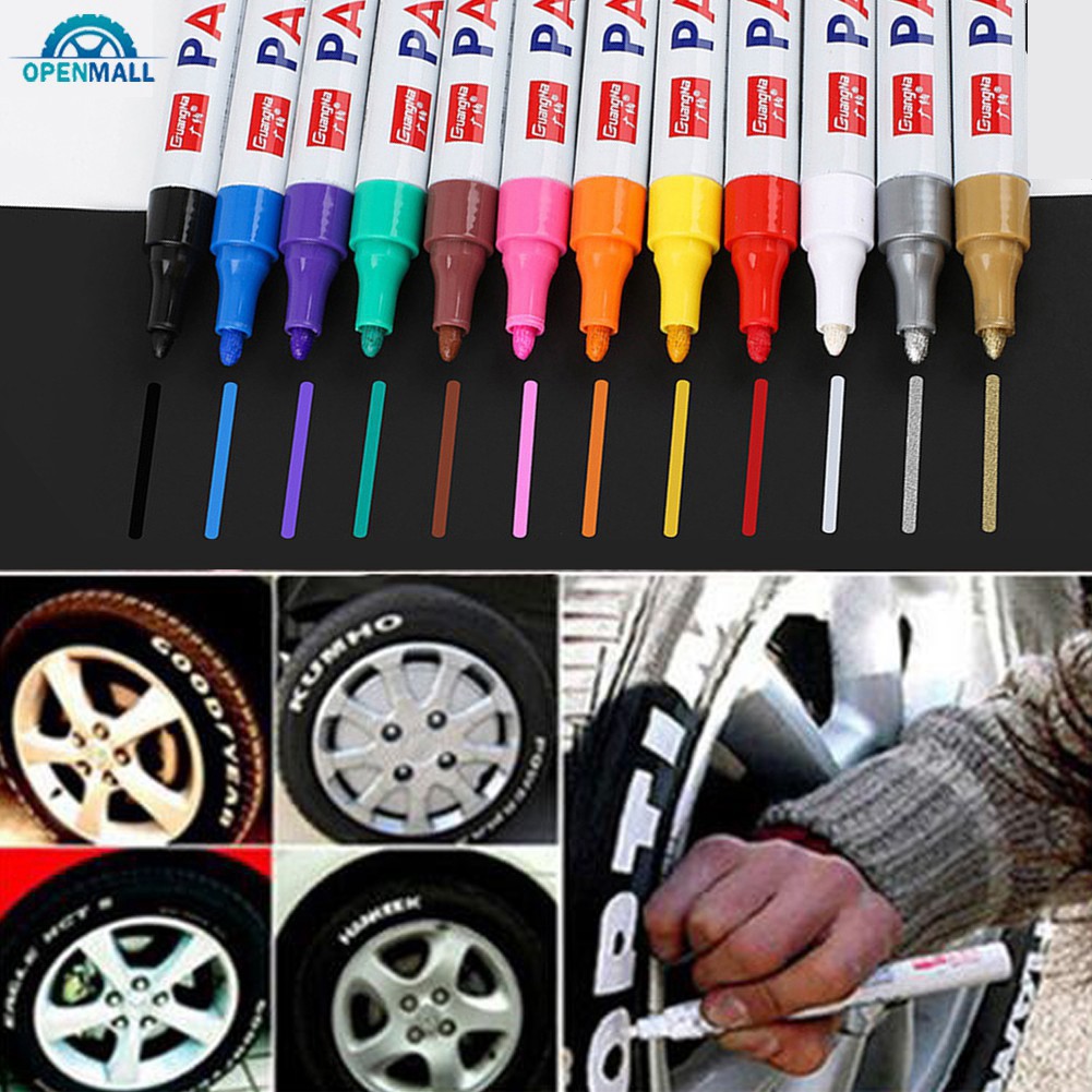 VEV ODJH Bút dạ quang 11 màu tùy chọn vẽ lốp xe chống nước đa dụng 20