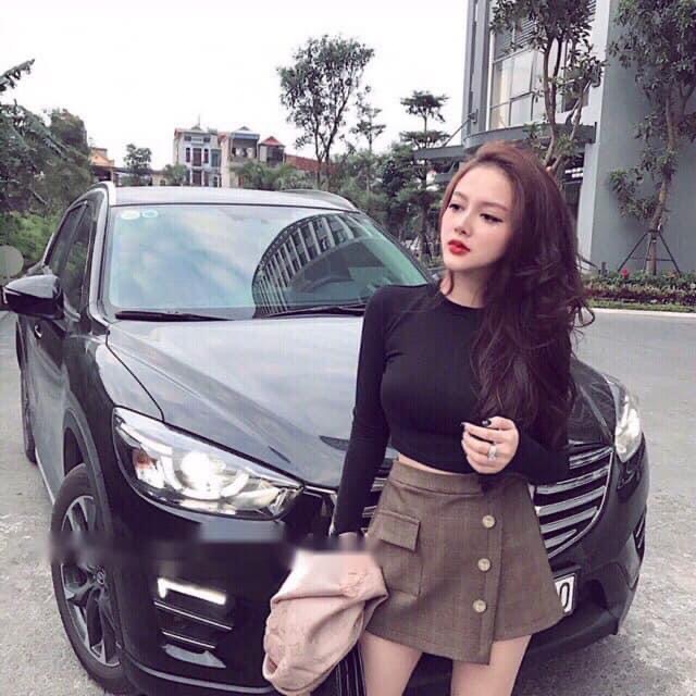 Áo Croptop Cổ Tròn Dài Fay From Ôm Tôn Dáng Màu Trơn Dễ Phối Đồ