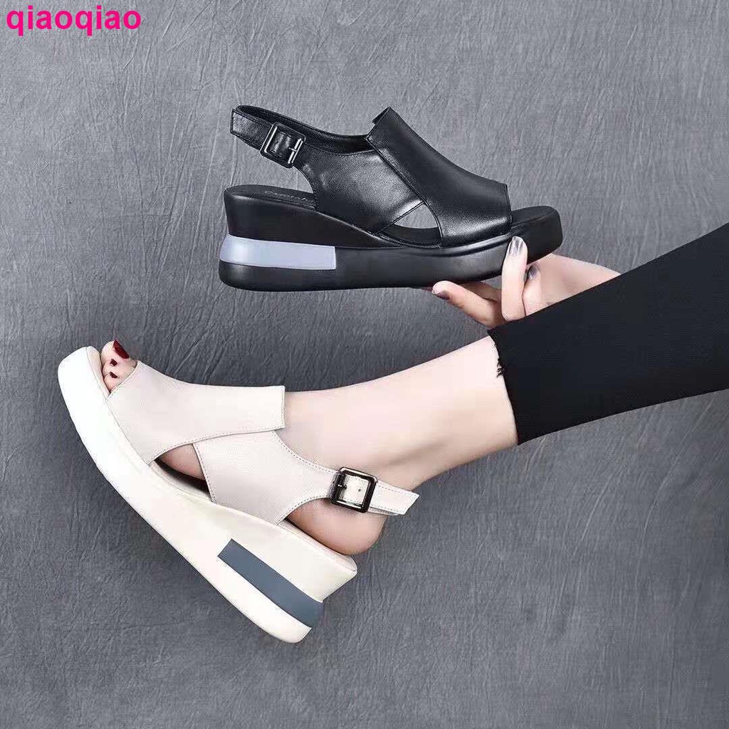Giày Sandal Cao Gót Đế Xuồng Hở Mũi Thời Trang Mùa Hè 2022 Cho Nữ