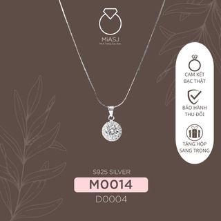 (Không gồm dây) Mặt dây chuyền nữ Bạc Ý S925 cao cấp M0014 M0014A| Mi.A Trang sức bạc