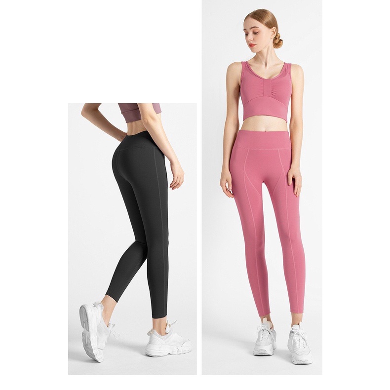 Bộ tập YOGA, GYM áo bra vải co giãn 4 chiều thấm hút mồ hôi - Hàng Quảng Châu Cao Cấp (BT24)