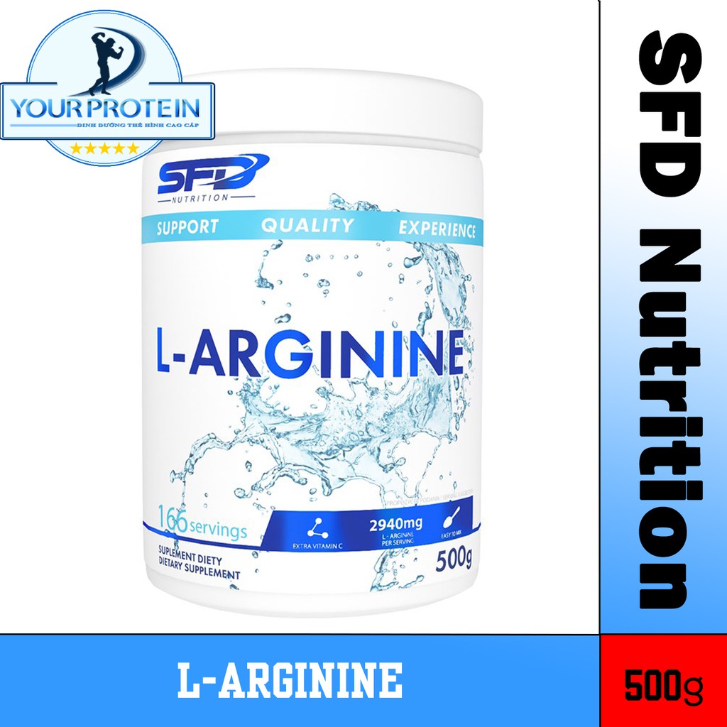 SFD - Bột tăng sức bền Arginine 500g BBE 2/2024