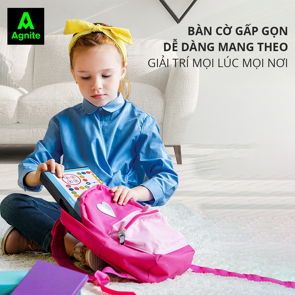 Bộ cờ cá ngựa nam châm Agnite cỡ 30*30, hàng chính hãng loại đẹp, đồ chơi nhựa cao cấp quân cờ thhiết kế tỉ mỉ  - 6756