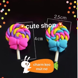 charm kẹo mút nơ