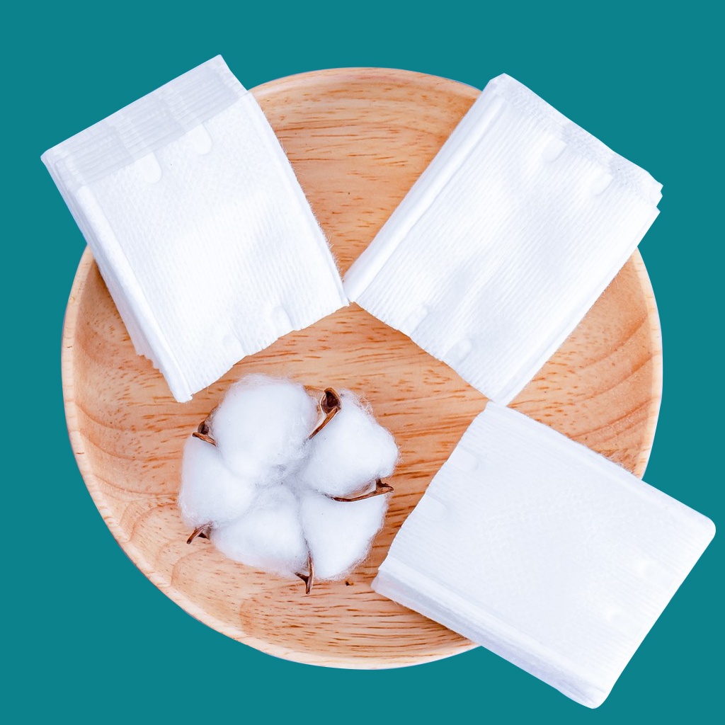 Bông tẩy trang Habaria 234 miếng cotton tự nhiên, thấm hút tốt NPP Shoptido