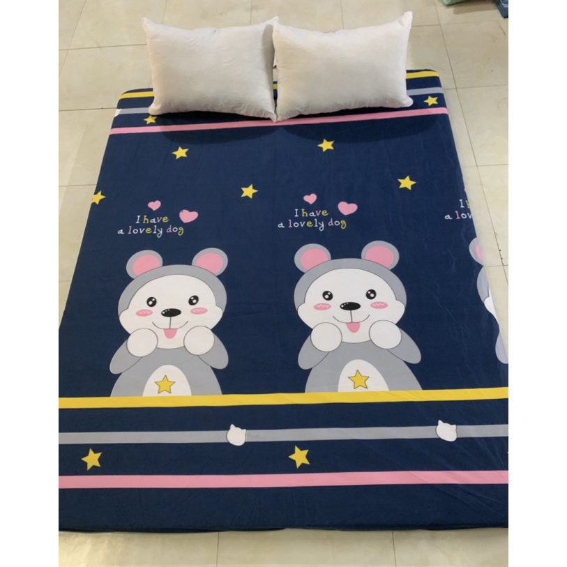 Ga Chống Thấm Cotton Hoạ Tiết, Ga Chống Thấm , Ga Chống Thấm Cotton Kháng Khuẩn, An Toàn Cho Bé Mẫu  Hoàng Gia Ghi