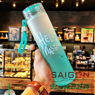Bình Nước Thủy Tinh Hello Master 420ml