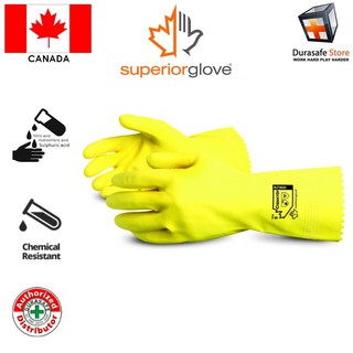 Găng tay chống hóa chất SUPERIOR LF3020 Latex Chemical Resistant Glove, Size 8,9,10 (tương đương M/L/XL)