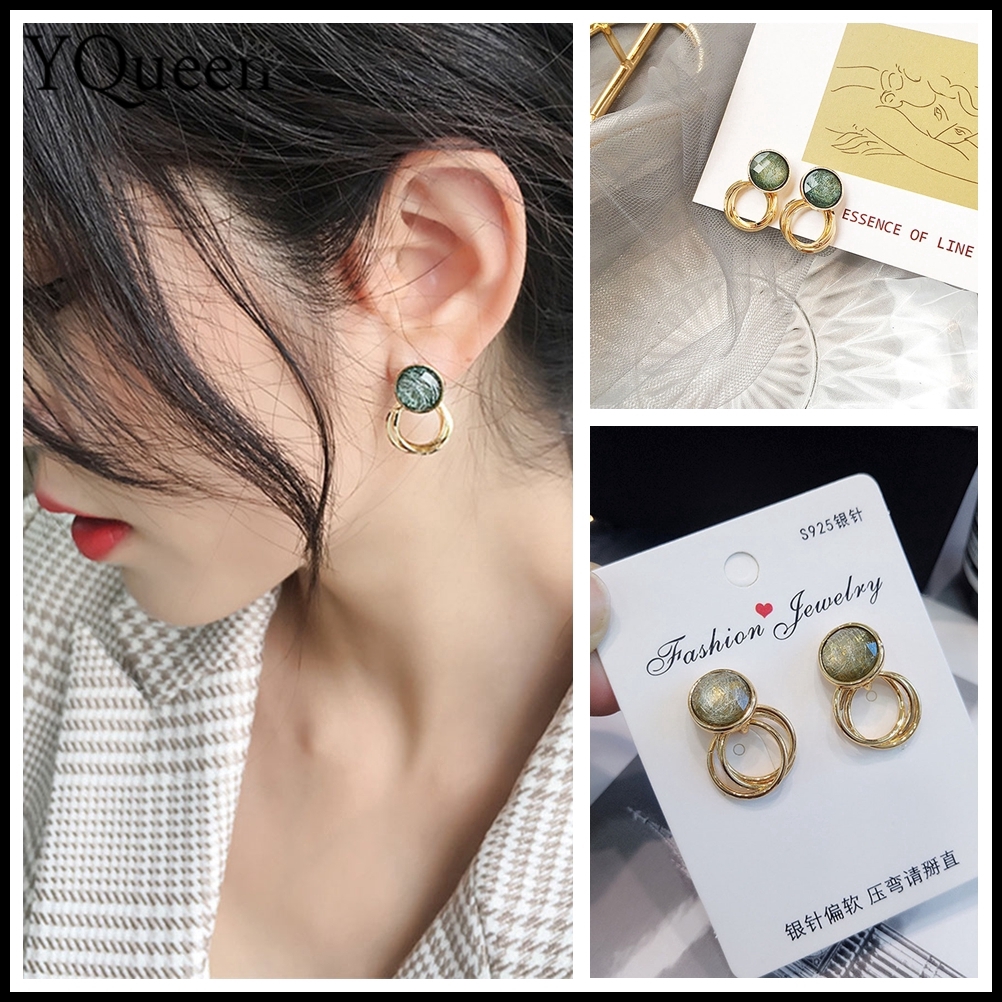 Khuyên Tai Hình Tròn Thời Trang Hàn Cho Nữ