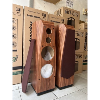 Vỏ thùng loa đứng 2 tấc 2 bass 20, 2 loa chép- 1 cặp