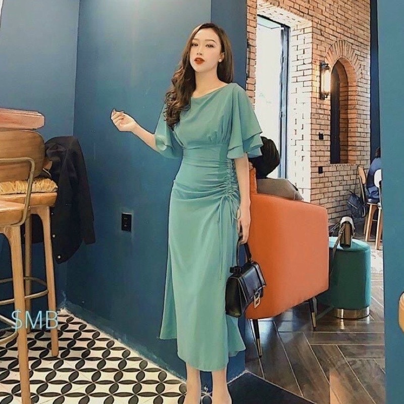 Đầm váy maxi rút dây 3 màu