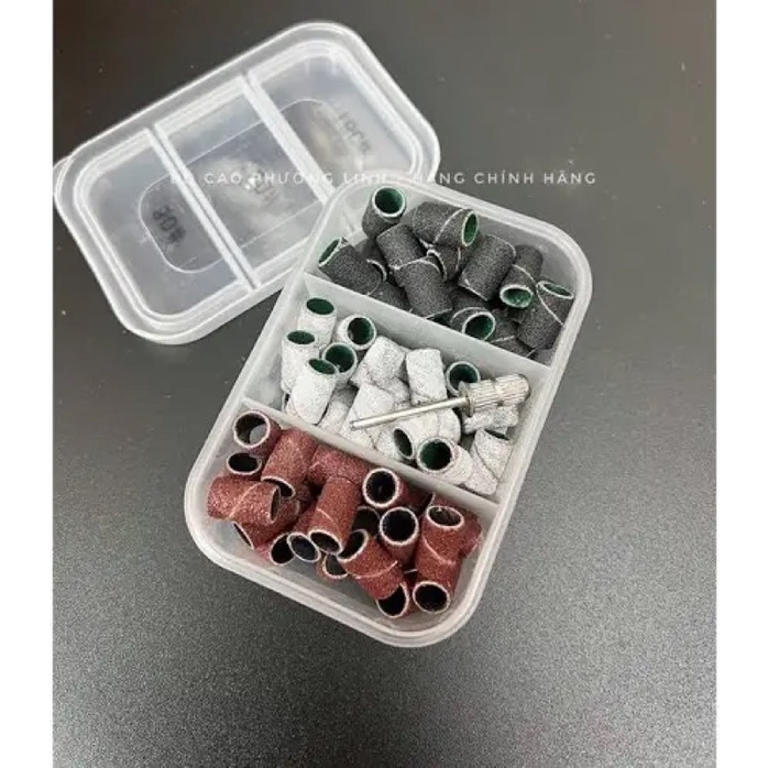Hộp giấy nhám lắp đầu mài đủ size chuyên dụng mài móng