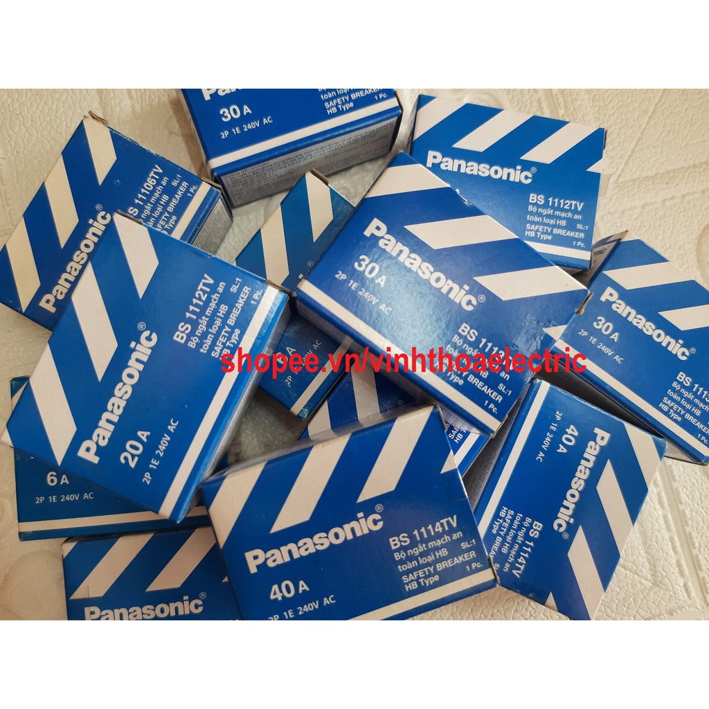 Cb cóc PANASONIC mã BS111 màu đen 6A-10A-20A-30A-40A