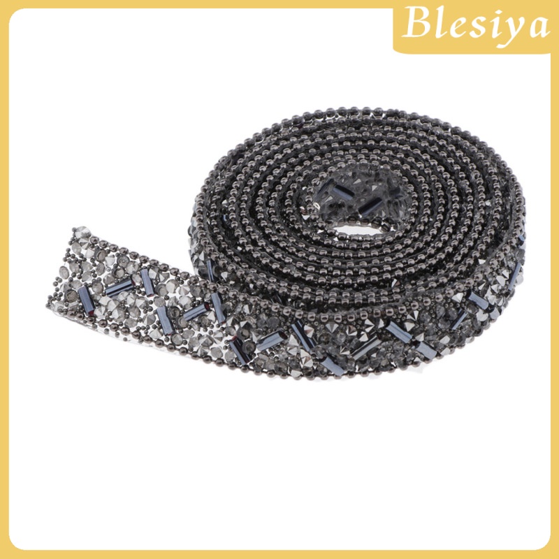 Cuộn Dây Ruy Băng Đính Hạt Pha Lê 1yd Trang Trí Quần Áo