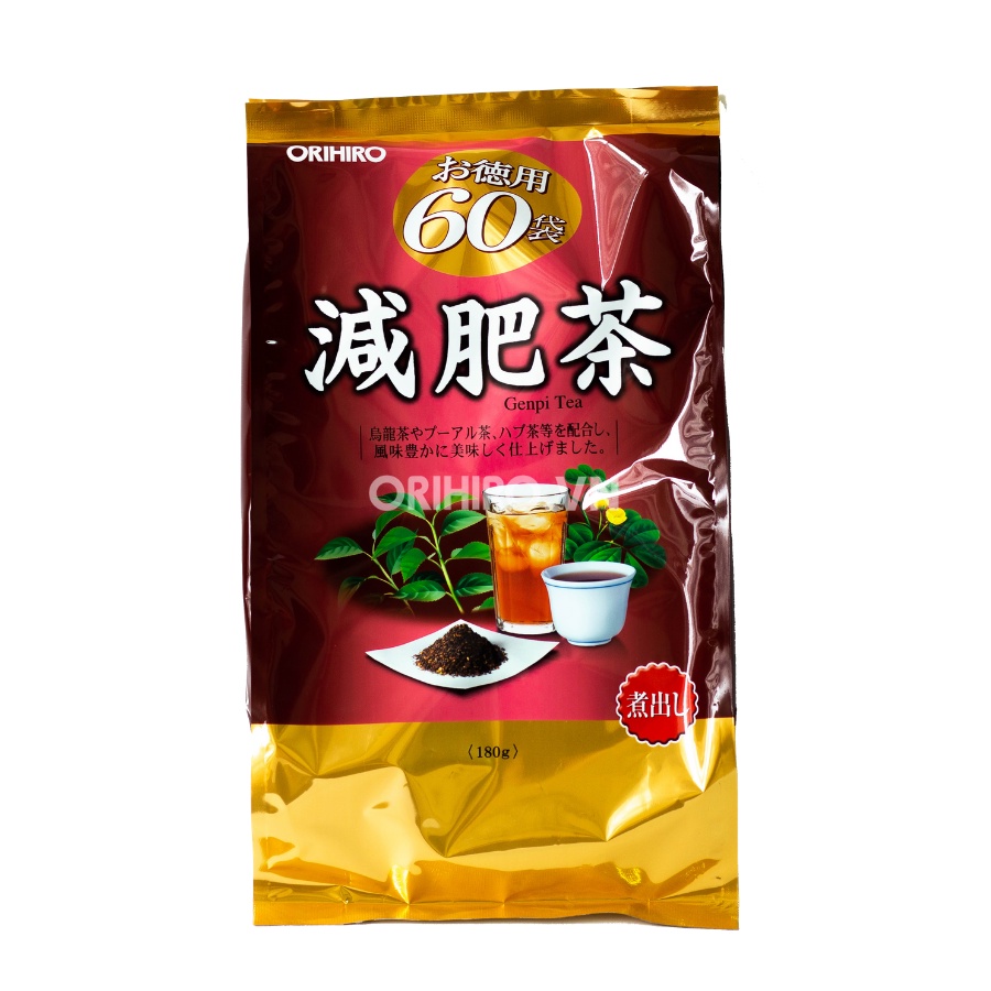 Combo Hỗ trợ Giảm mỡ thừa Orihiro hiệu quả ( Genpi + Trà 20 )