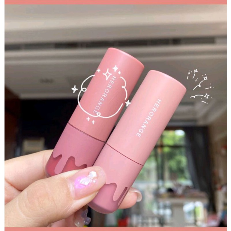 Son thỏi Herorange 6 màu lâu trôi
