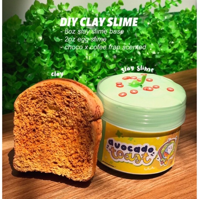 BÁNH MÌ BƠ - diy clay slime