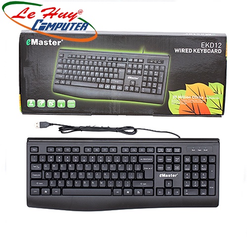 Bàn phím máy tính Emaster EKD12 USB