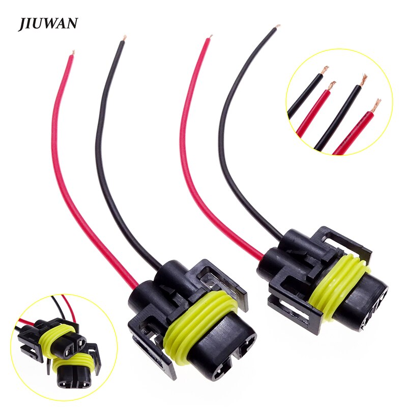 Bộ 2 Dây Cáp Nối h8 h9 h11 12v Cho Đèn Pha Xe Hơi