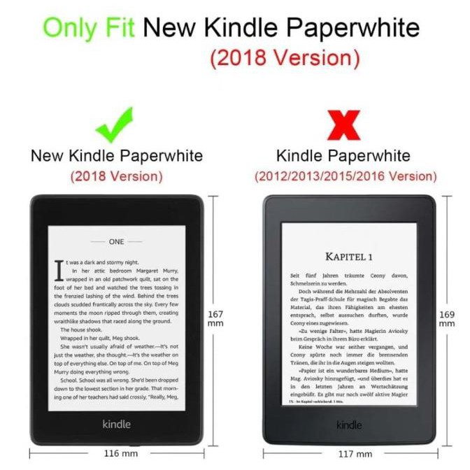 Bao Da Máy Tính Bảng Thông Minh Cho Amazon Kindle Paperwhite 10th Gen 2018 Đen