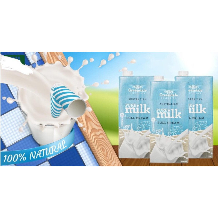 Sữa tươi Úc Greendale/ Ba Lan Mlekovita  1L/hộp