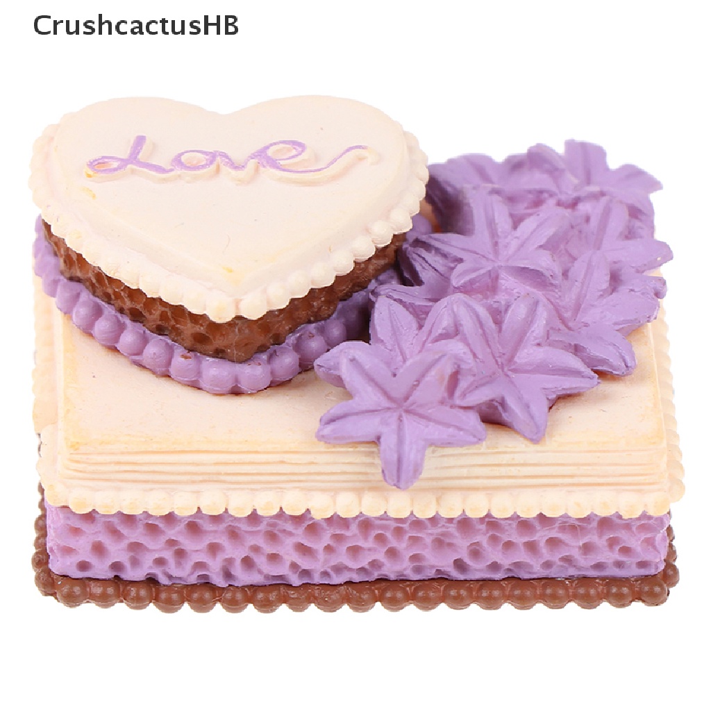[CrushcactusHB] Birthday Cake Model Simulation Food Miniature Figurine Pretend play Kitchen Toy  Hot Sell