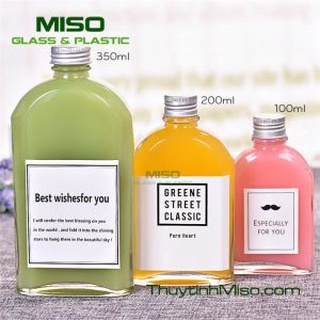 Combo 4c - thủy tinh dẹp 350ml dvn