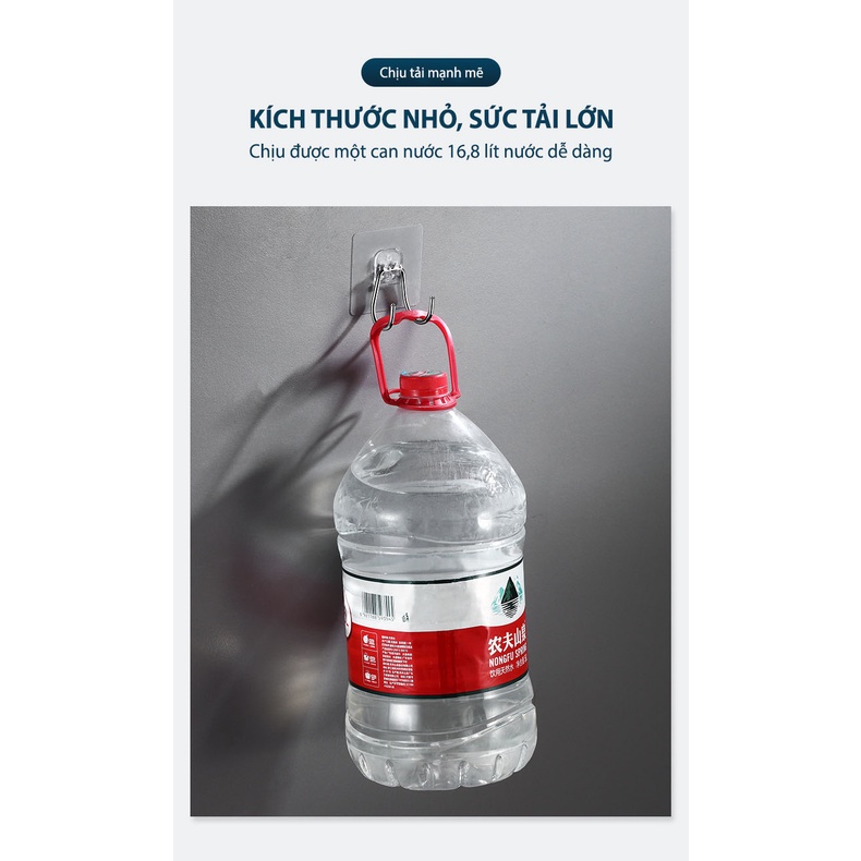 Móc Dán Tường Inox Dạng Móc Đôi Inox Siêu Cứng Treo Đồ Đa Năng Nhà Tắm Nhà Bếp