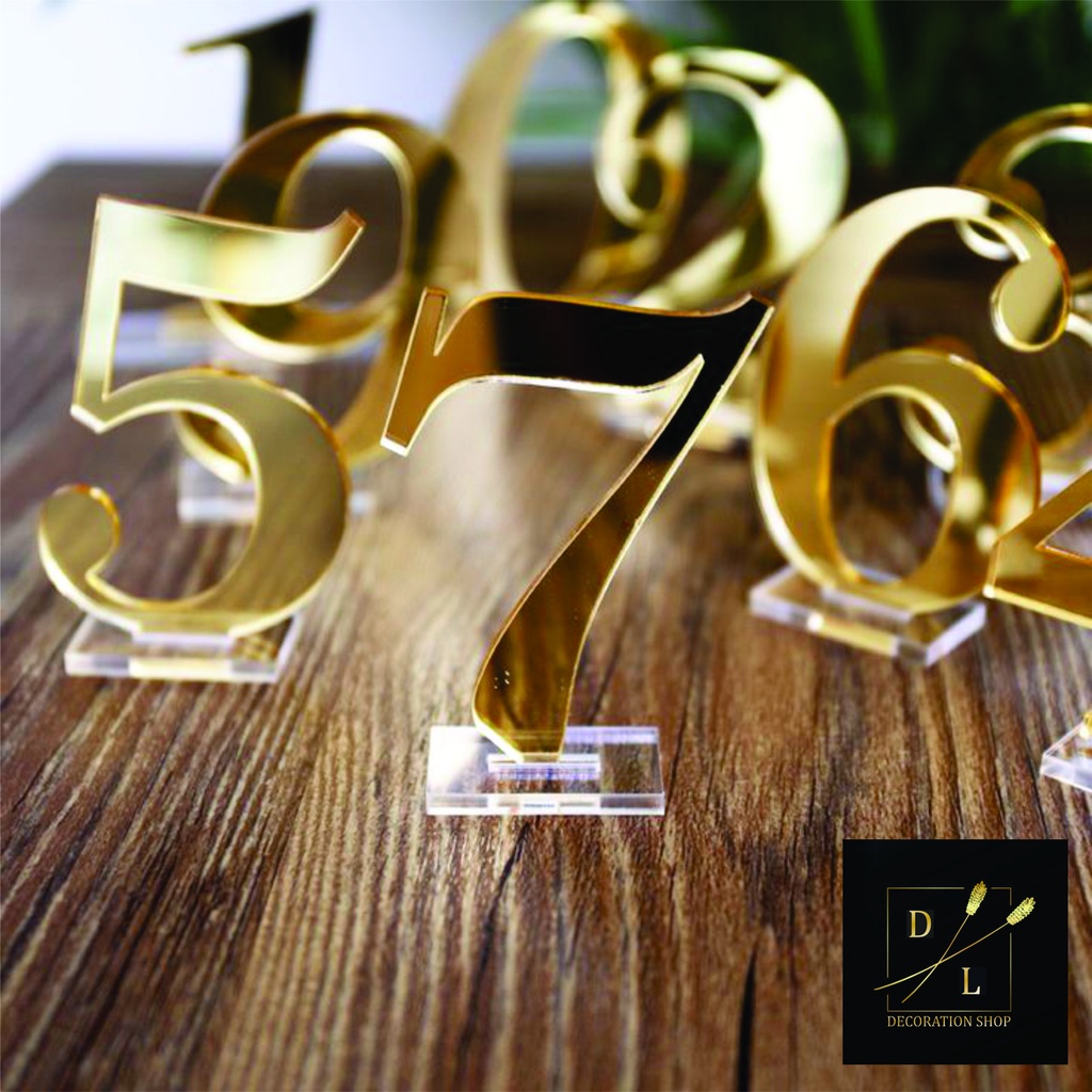 Thẻ Số Bàn Mica Cao Cấp