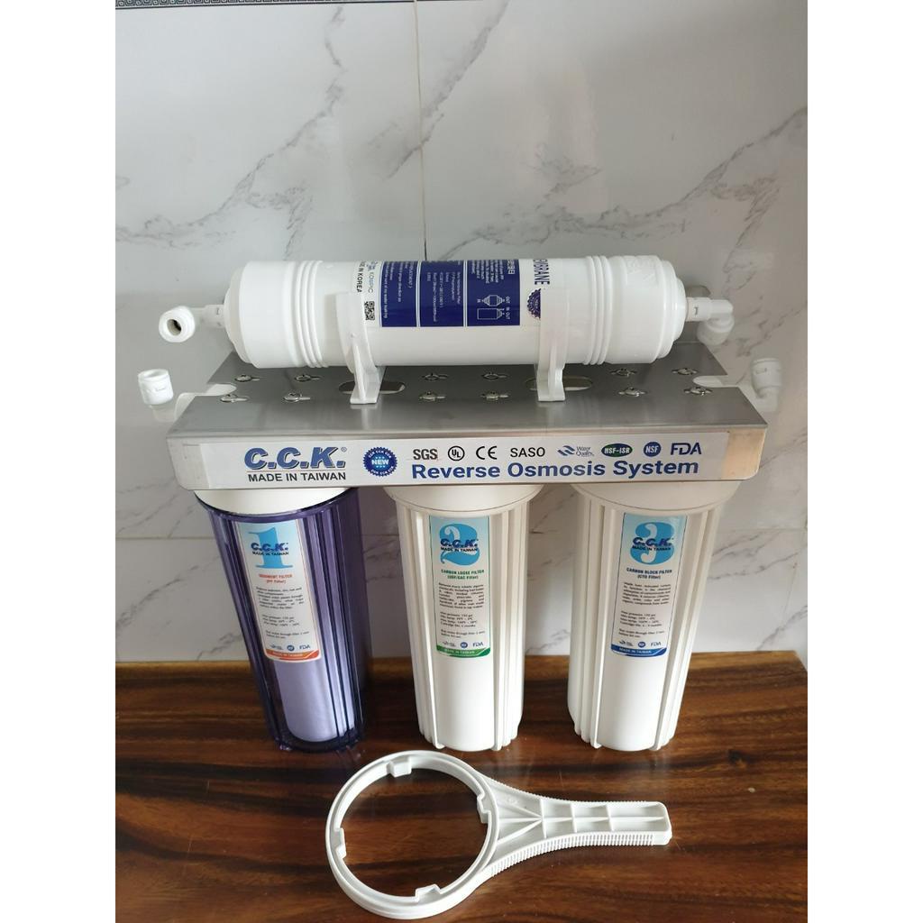 Bộ combo tiền lọc đầu nguồn 4 cấp dùng C.C.K Taiwan cho gia đình