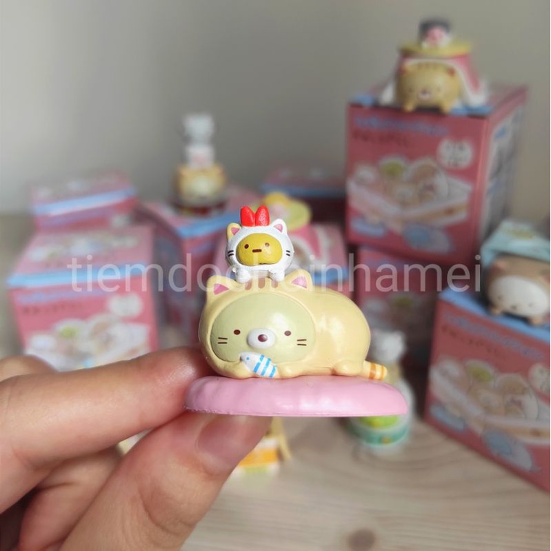 Mô hình Blindbox Sumikko mèo trang trí bàn học đáng yêu