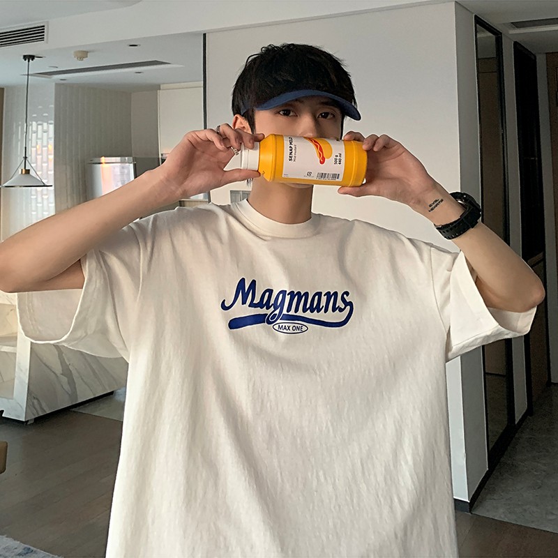Áo thun unisex form rộng nữ nam phông unisex cổ tròn cotton oversize giá rẻ in hình MAGMANS | BigBuy360 - bigbuy360.vn