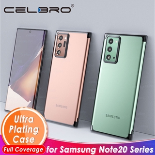 Ốp điện thoại silicon mềm mạ điện trong suốt bảo vệ cho Samsung Galaxy Note 20 Ultra S20 Plus Note20 Note20 + 5g