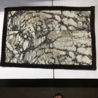 thảm dậm chân hoa văn, vải bố