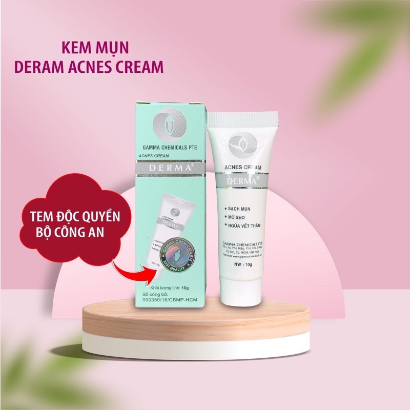 ✅[CHÍNH HÃNG] KEM MỤN DERMA ANTI ACNE CREAM 10gr