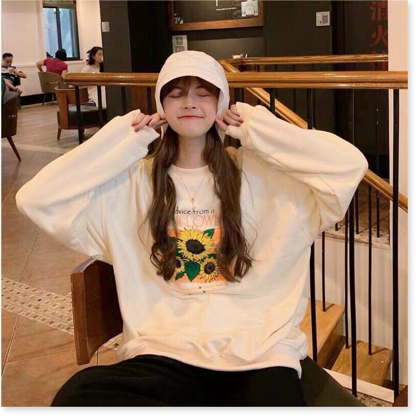 Áo sweater nỉ ngoại hoa hướng dương cực xinh cho các bạn trẻ THỜI TRANG KOKO MI