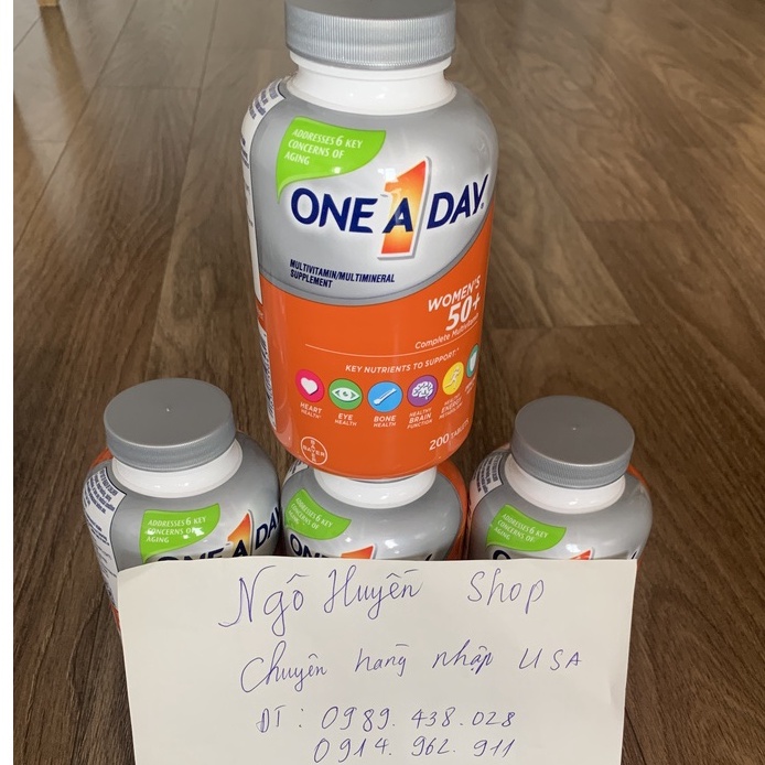 One A Day Women's 50+ hộp 200 viên nhập Mỹ