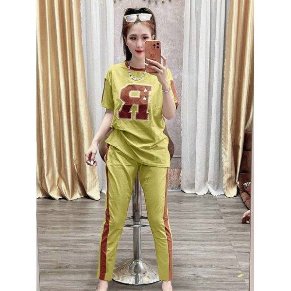 Bộ nữ cotton quần dài, đồ bộ nữ mặc nhà