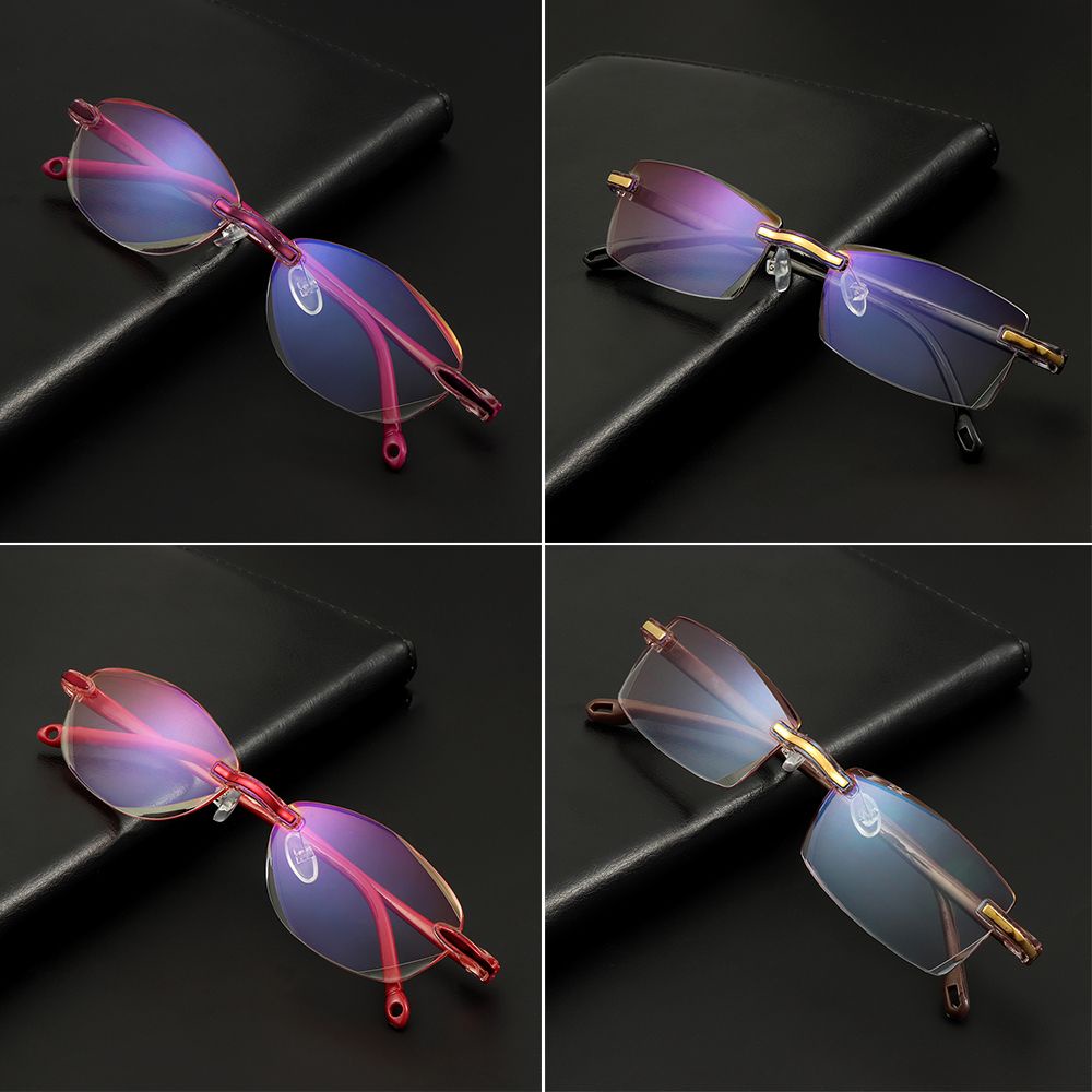 Mắt Kính Đọc Sách Siêu Nhẹ Trong Suốt Chống Tia Sáng Xanh Thời Trang Cho Nam Và Nữ