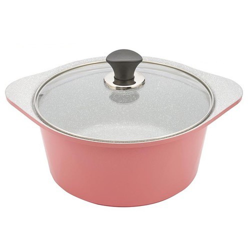 Nồi đúc Ceramic đáy từ Greencook GCS02-20 size 20cm vân đá đẹp chuẩn hình ảnh