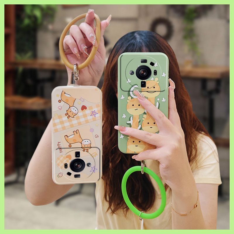 Anti-fall Skin-friendly feel Phone Case For Xiaomi 12S Ultra Solid color Liquid silicone shell Lens package cute soft shell