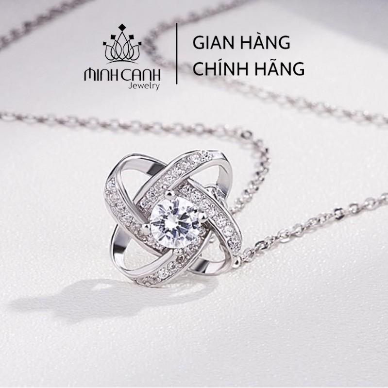 Dây Chuyền Bạc Mặt 4 Cánh Xoay - Minh Canh Jewelry