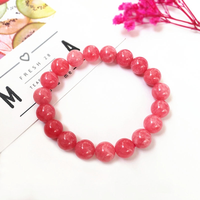 Vòng Tay Đính Đá Họa Tiết Hoa Anh Đào Màu Đỏ Hồng Thanh Lịch Làm Quà Tặng Cho Nữ