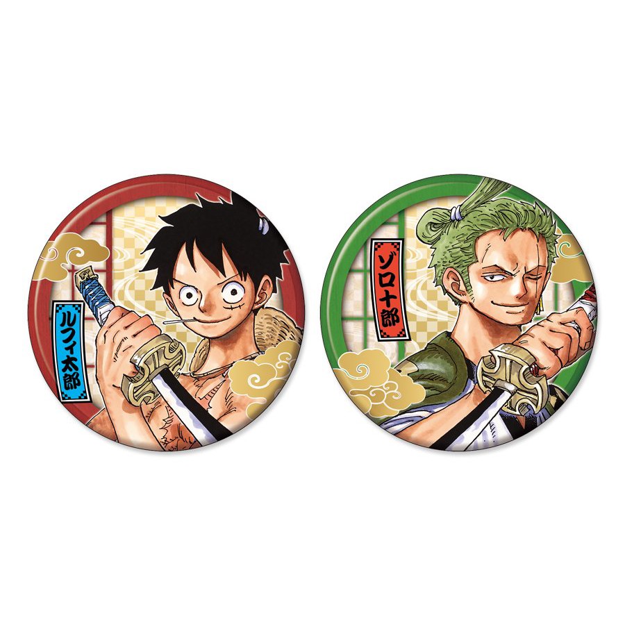 ( 1c ) Huy hiệu cài áo in hình LUFFY ZORO ONE PIECE pin cài áo anime chibi xinh xắn