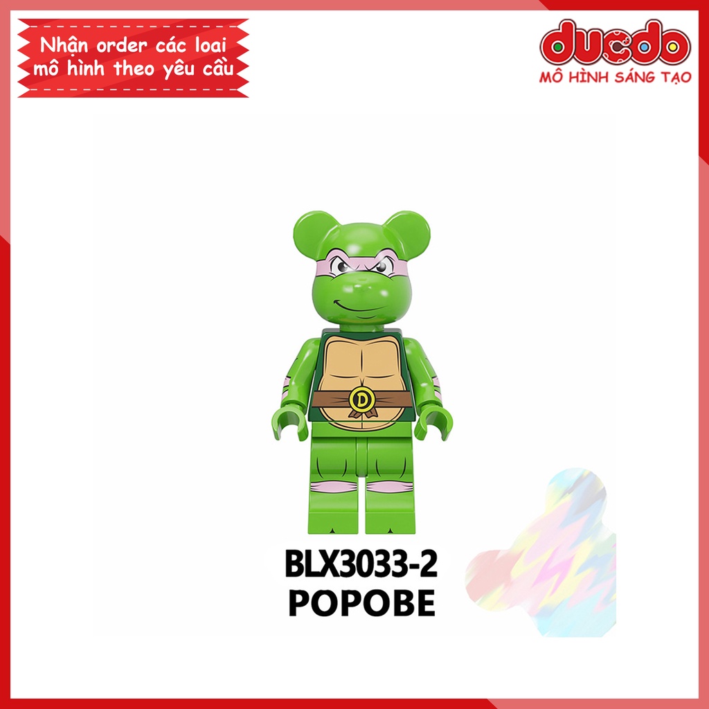 Minifigures các nhân vật Bearbrick - Đồ chơi Lắp ghép Xếp hình Mini Mô hình BLX3033