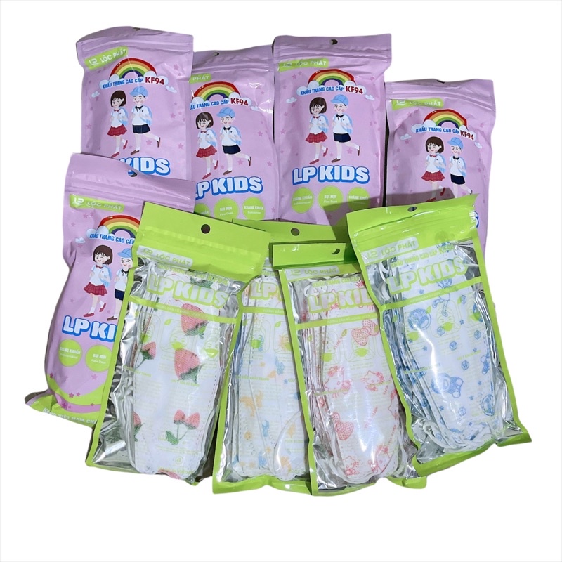 Khẩu Trang 4D Cho Bé KF94 - Bảo về sức khỏe Kháng Khuẩn, Chống Bụi Mịn PM 2.5