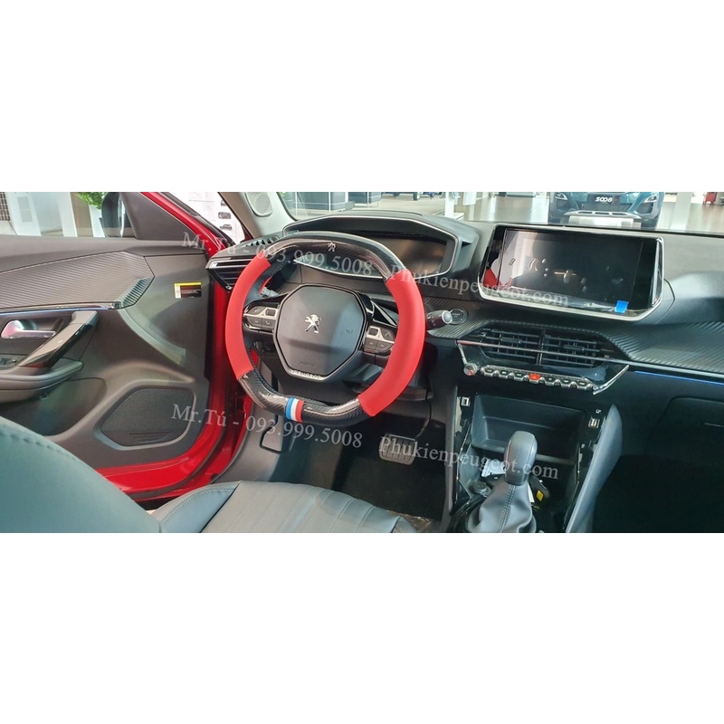 Bọc vô lăng cờ Pháp xe Peugeot 5008 Peugeot 3008 All New 2018